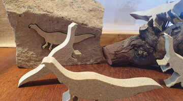 Plateosaurus, welcher im Weißen Steinbruch gefunden wurde